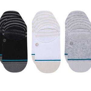 Stance No-Show Socks - Black, White, Gray, Size Medium, NWOT